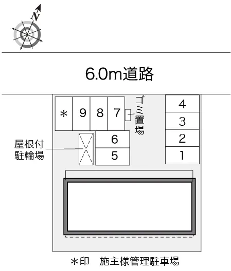 ★手数料０円★宇都宮市若松原１丁目　月極駐車場（LP）